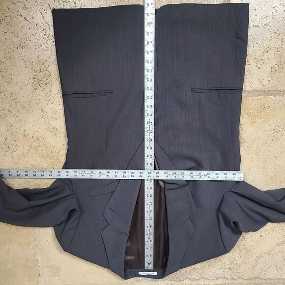 Yves Saint Laurent Wool Grey Blazer, 42R - Picture 9 of 11